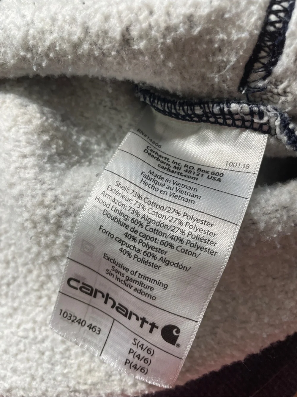 Carhartt slight spot